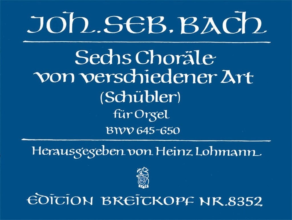 Schubler Chorale Bwv645-650